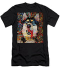 A Siberian Husky Dog Named Sky Peggy Collins T-Shirt