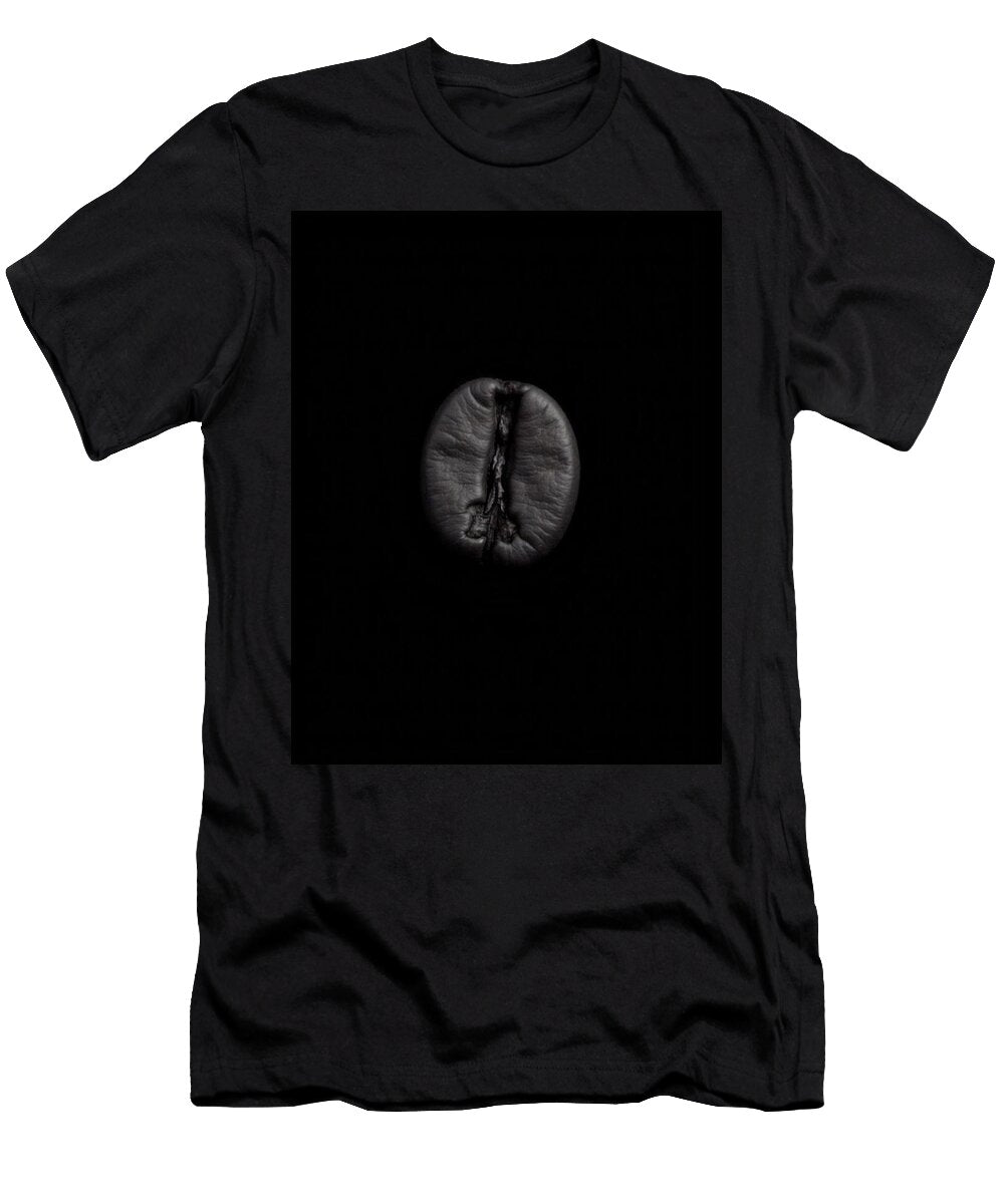 A Single Dark Coffee Bean in Natural Details and Texture Mounir Khalfouf T-Shirt