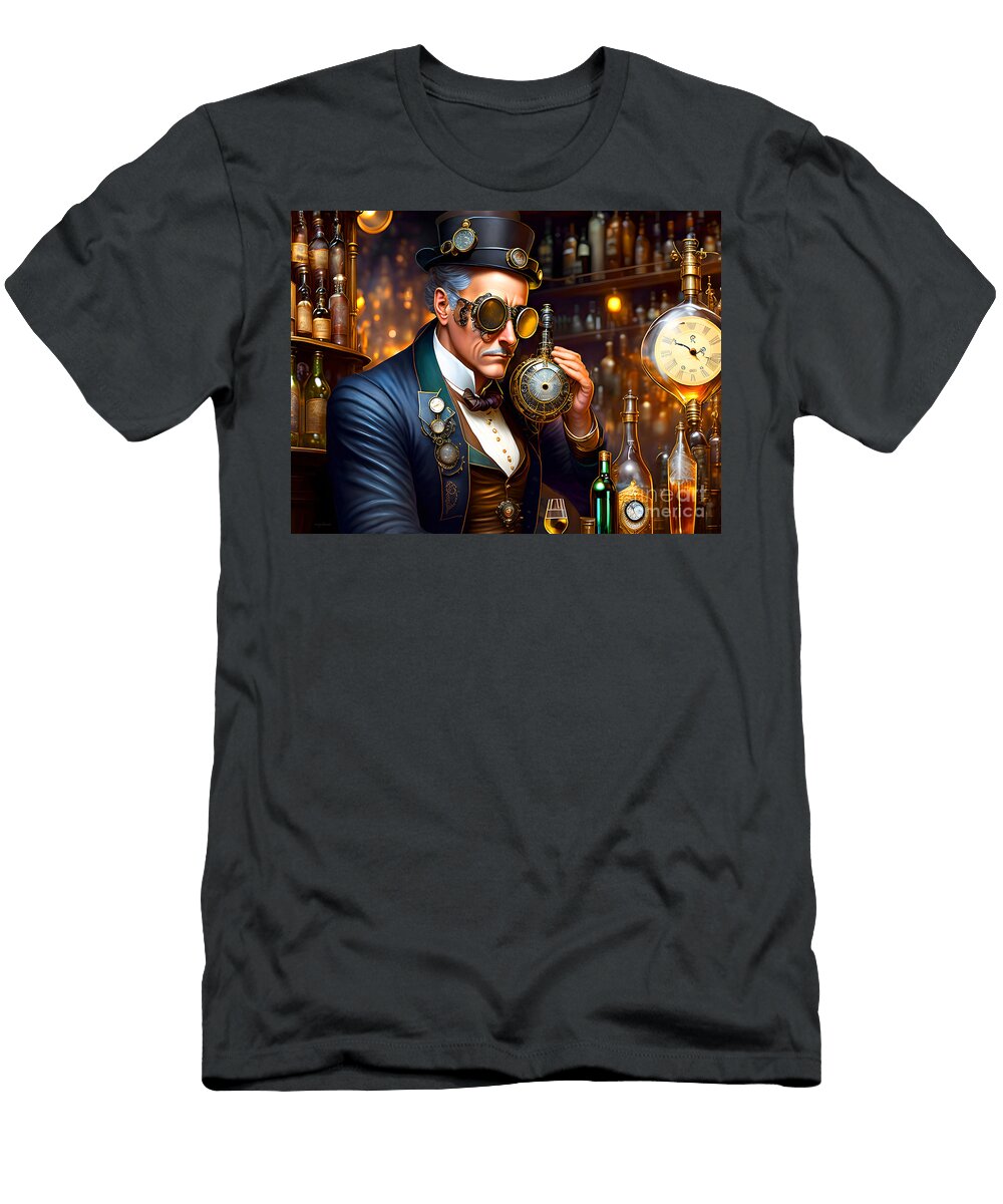 A Time Traveler Walks Into a Bar 20230203d Wingsdomain Art and Photography T-Shirt