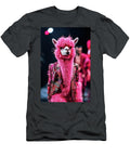 A Vibrant Pink Alpaca Struts Down the Runway Wearing a Sparkling Jacket At a Fashion Show Event Beautiful Things T-Shirt