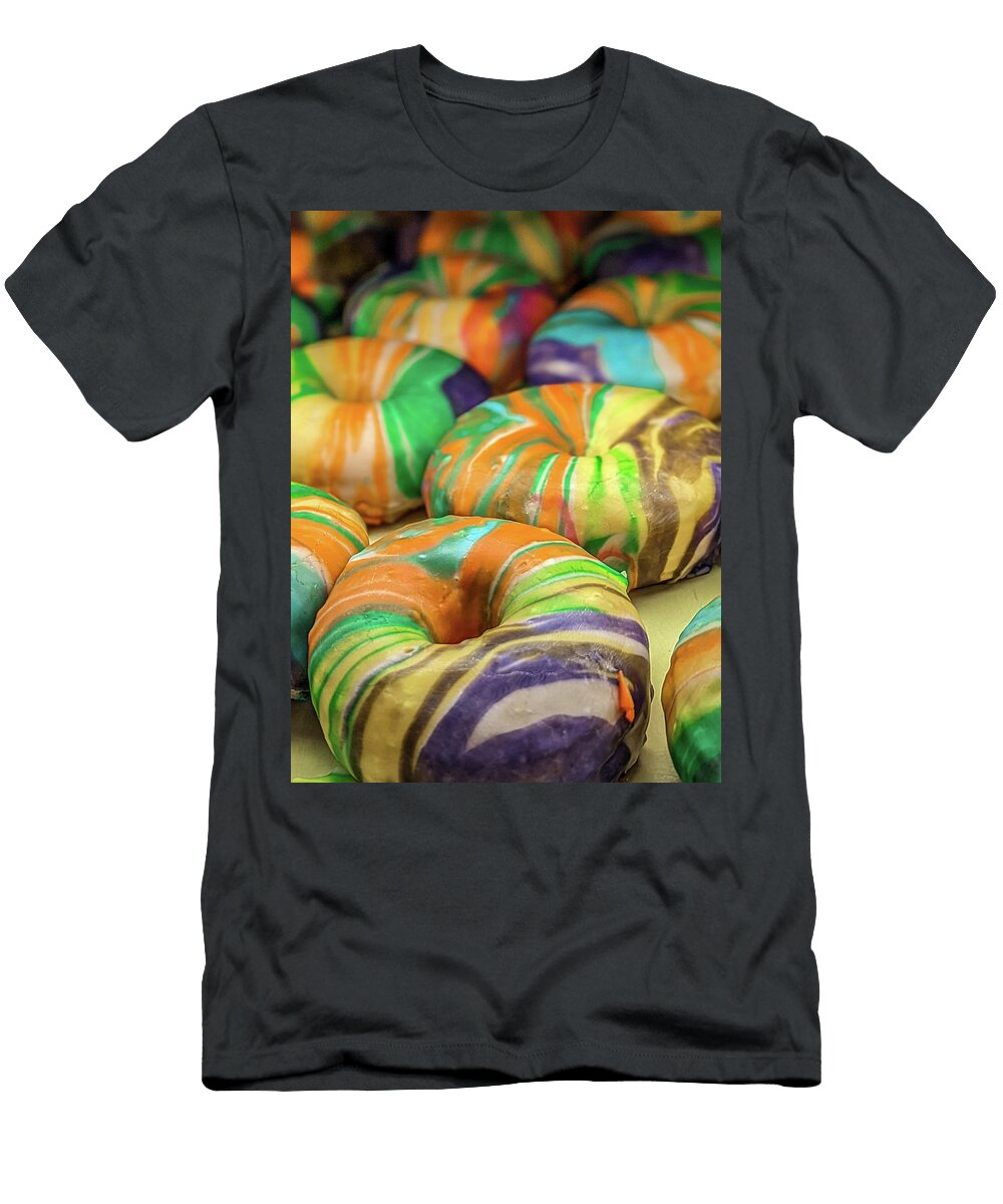A View of Assorted Donuts on a Baking Sheet Featuring a Donut W Alex Grichenko T-Shirt