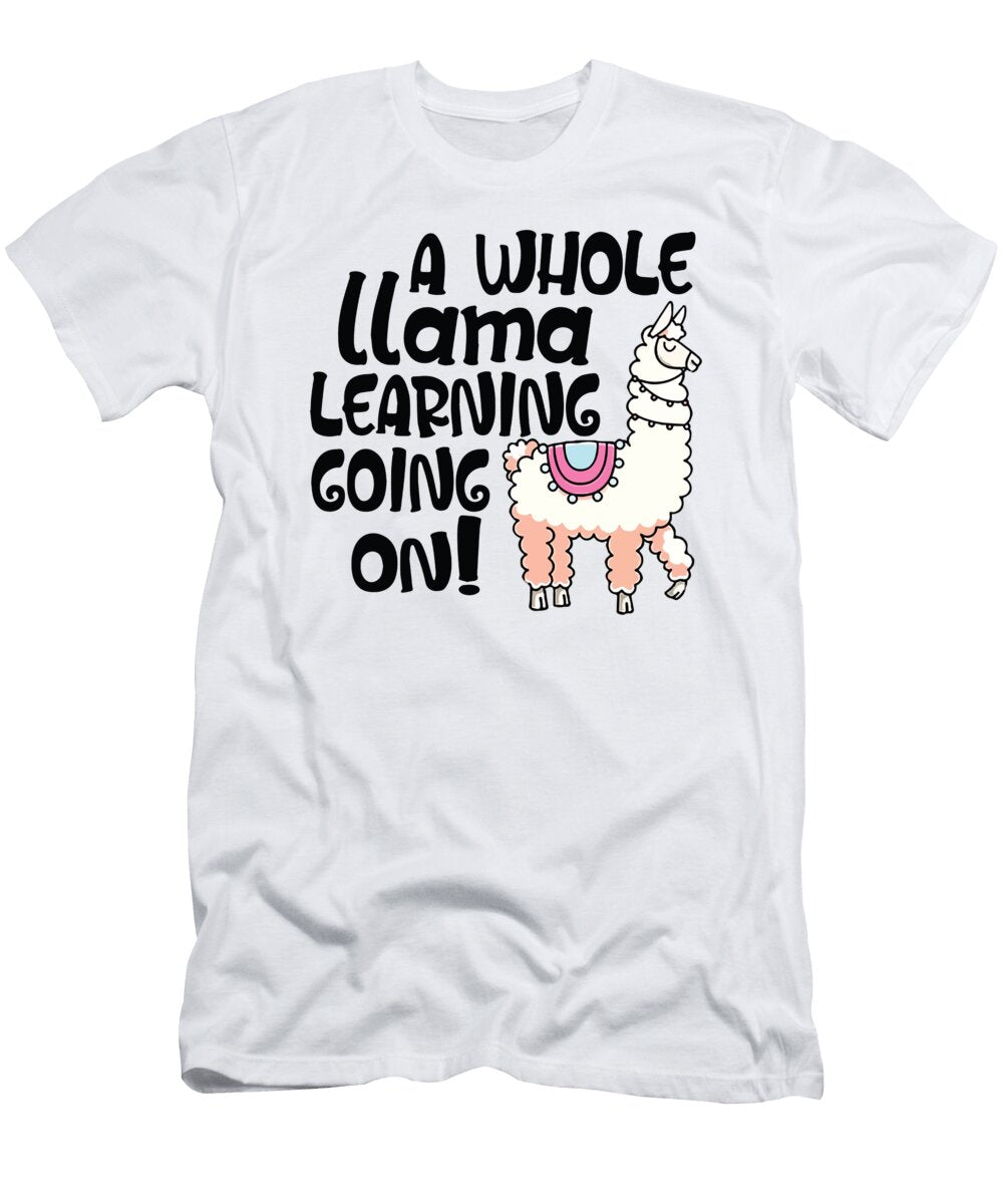 A Whole Llama Learning Going on Sheep Farm Jake Saville Kent T-Shirt