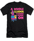 A Whole Llama Learning Going on Teacher Gift Haselshirt T-Shirt