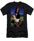 A Woman Cooking on Her Camp Stove Corey Rich T-Shirt