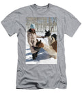 A Woman Feeding Alpacas Kennan Harvey T-Shirt