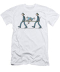 A Yoga Man in Knots Being Stretchered to Hospital Ellis Nadler T-Shirt
