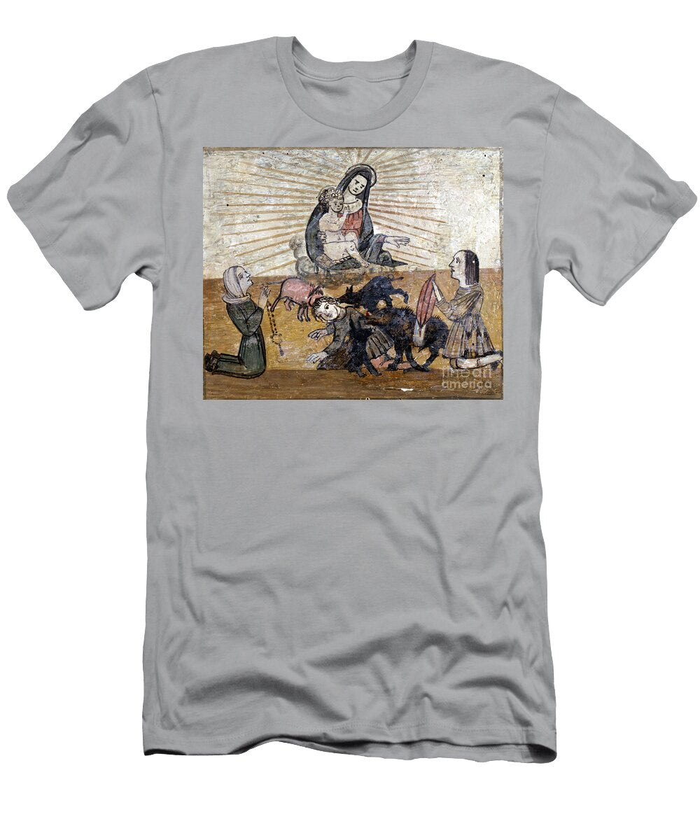 A Young Boy Attacked By a Group of Wild Pigs Unknown Artist T-Shirt