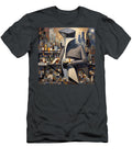 Abstract Bartender in Geometric Cityscape Lauries Intuitive T-Shirt
