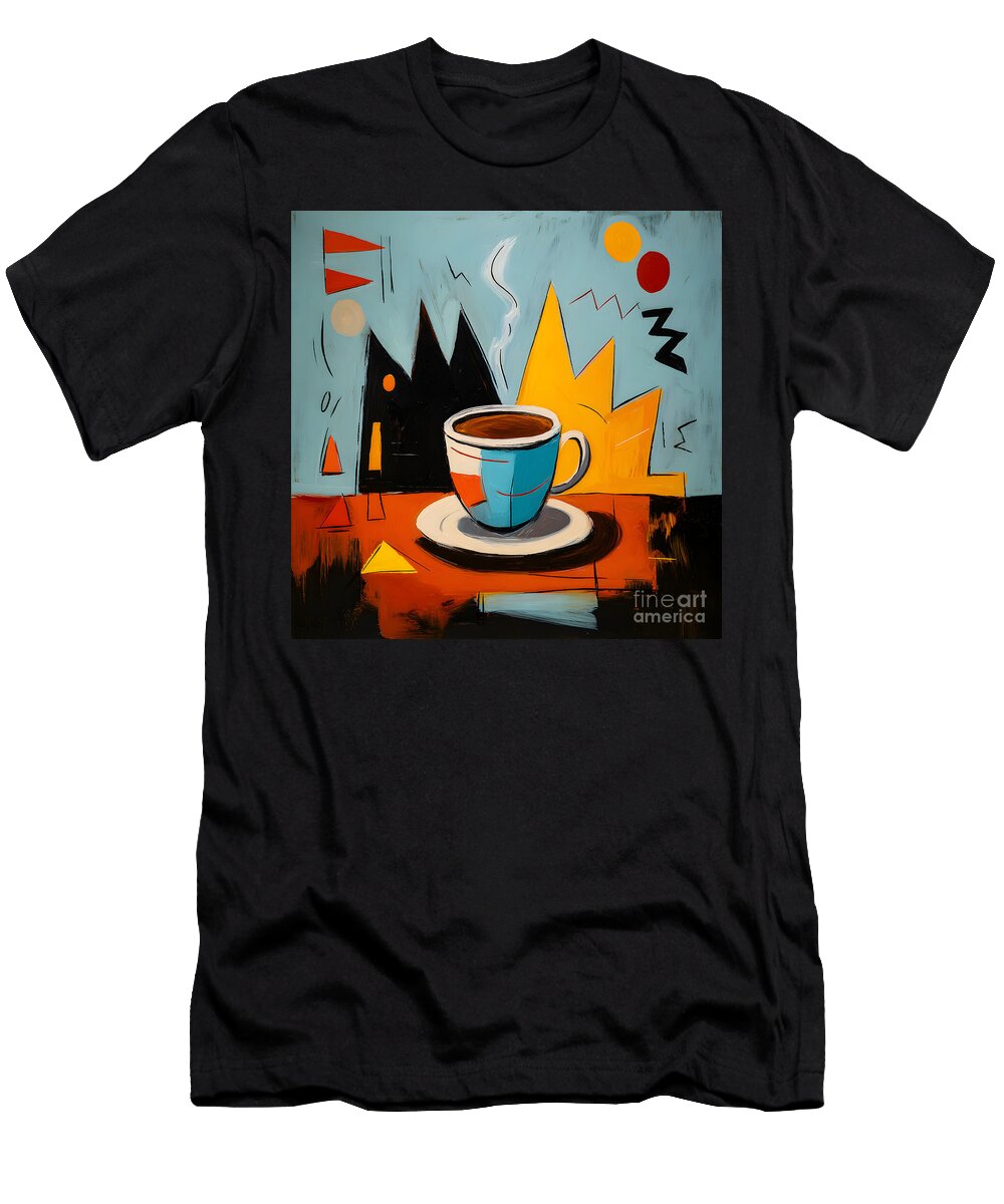 Abstract Coffee Cup Olfactoart Studio T-Shirt
