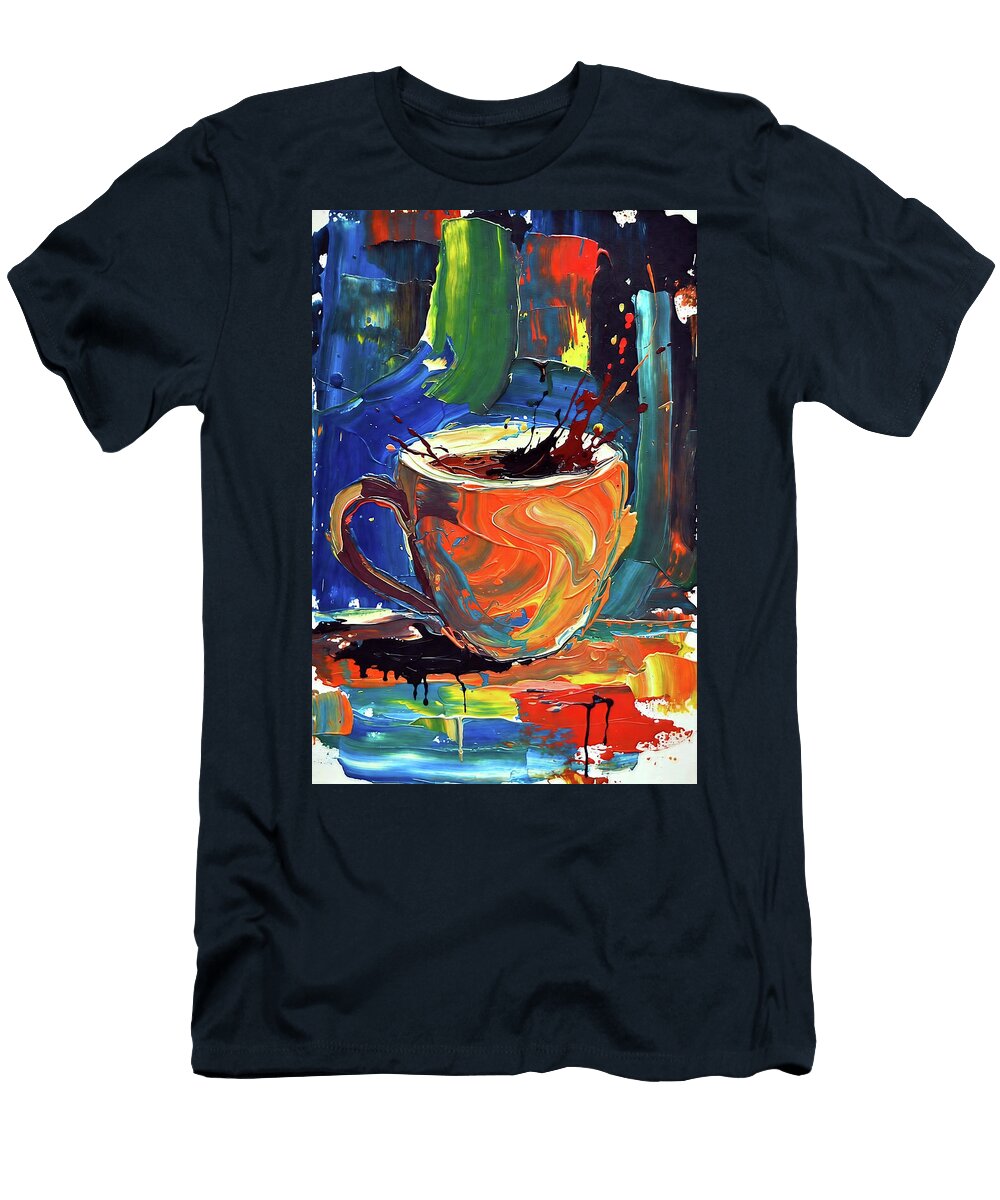 Abstract Coffee Splash Chris Butler T-Shirt