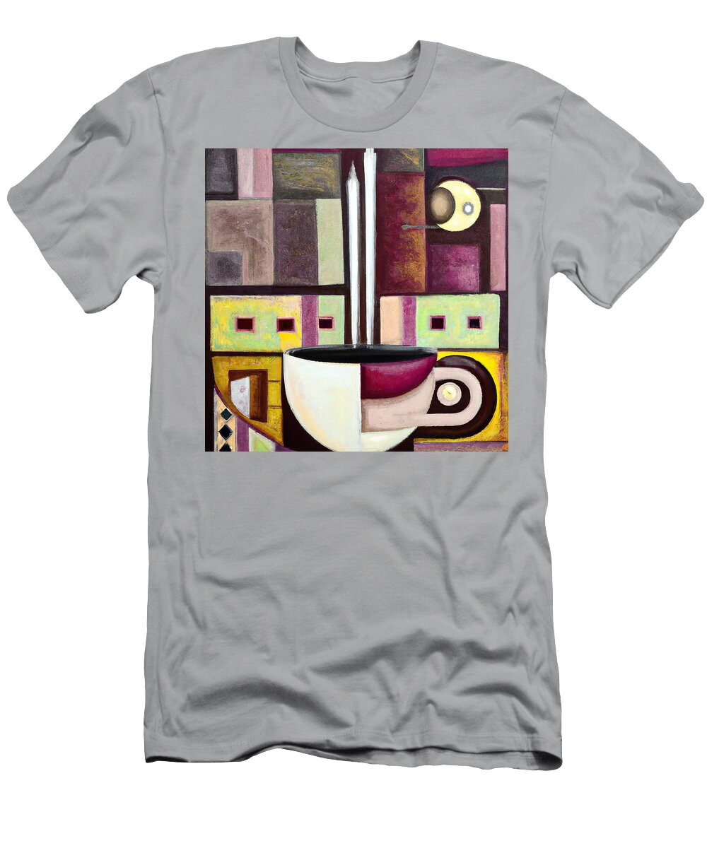 Abstract Cubist Coffee Cup Stellart Studio T-Shirt