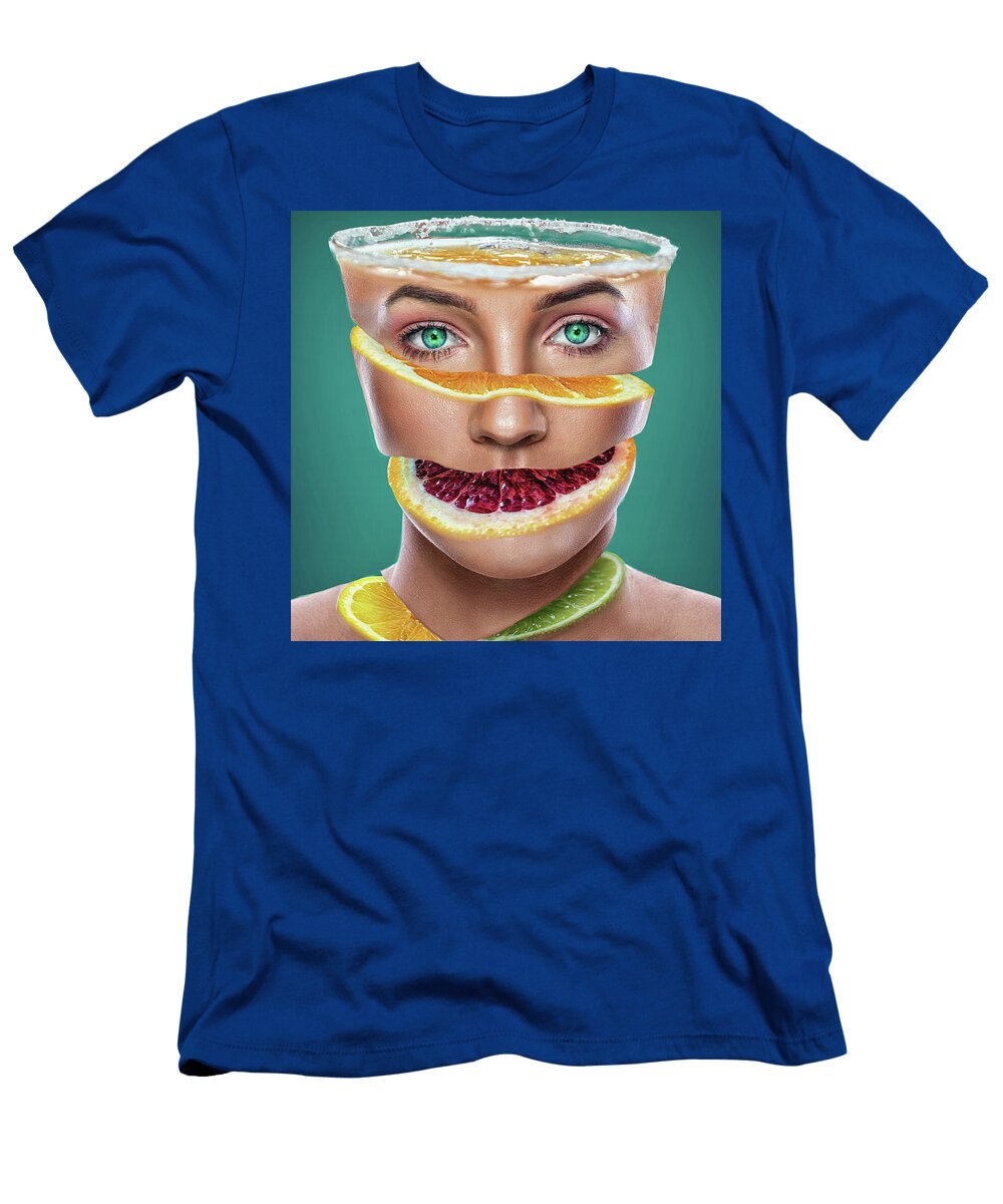 Abstract Photo Retouch Artwork Facescape Sour Alexandra Gregor T-Shirt