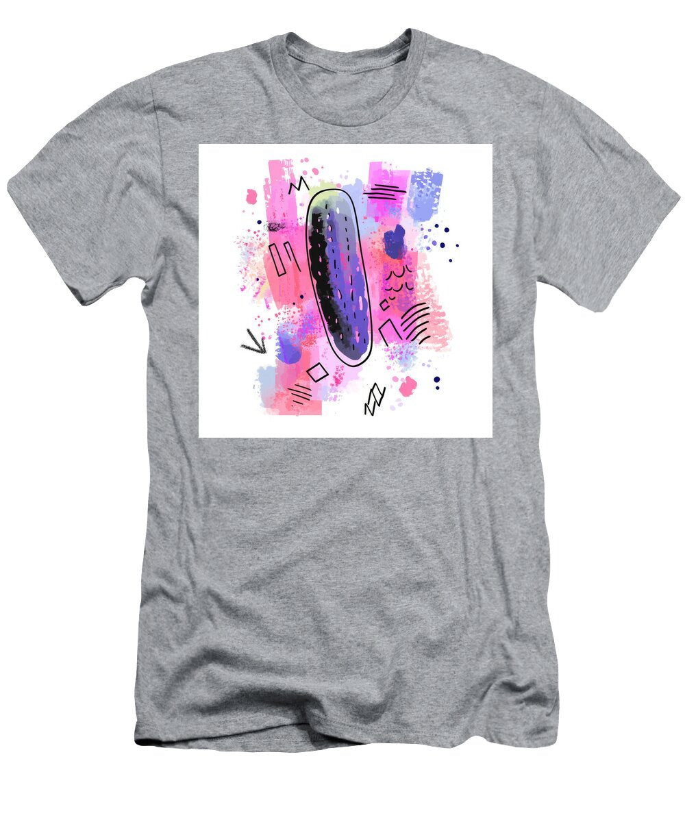 Abstract Pickle Illustration on Colorful Background Nicolaj Brinker T-Shirt