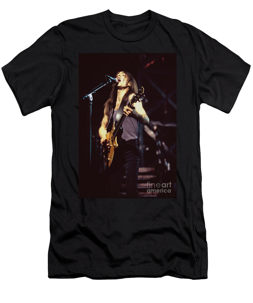 Ac DC Malcolm Young Front Row Photographs T-Shirt