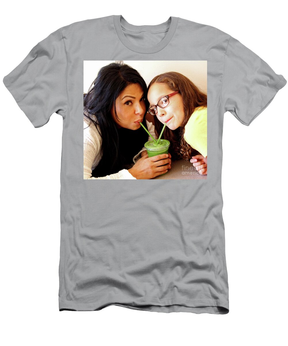 Ac301 Sharing a Green Smoothie Walter Paul Bebirian T-Shirt