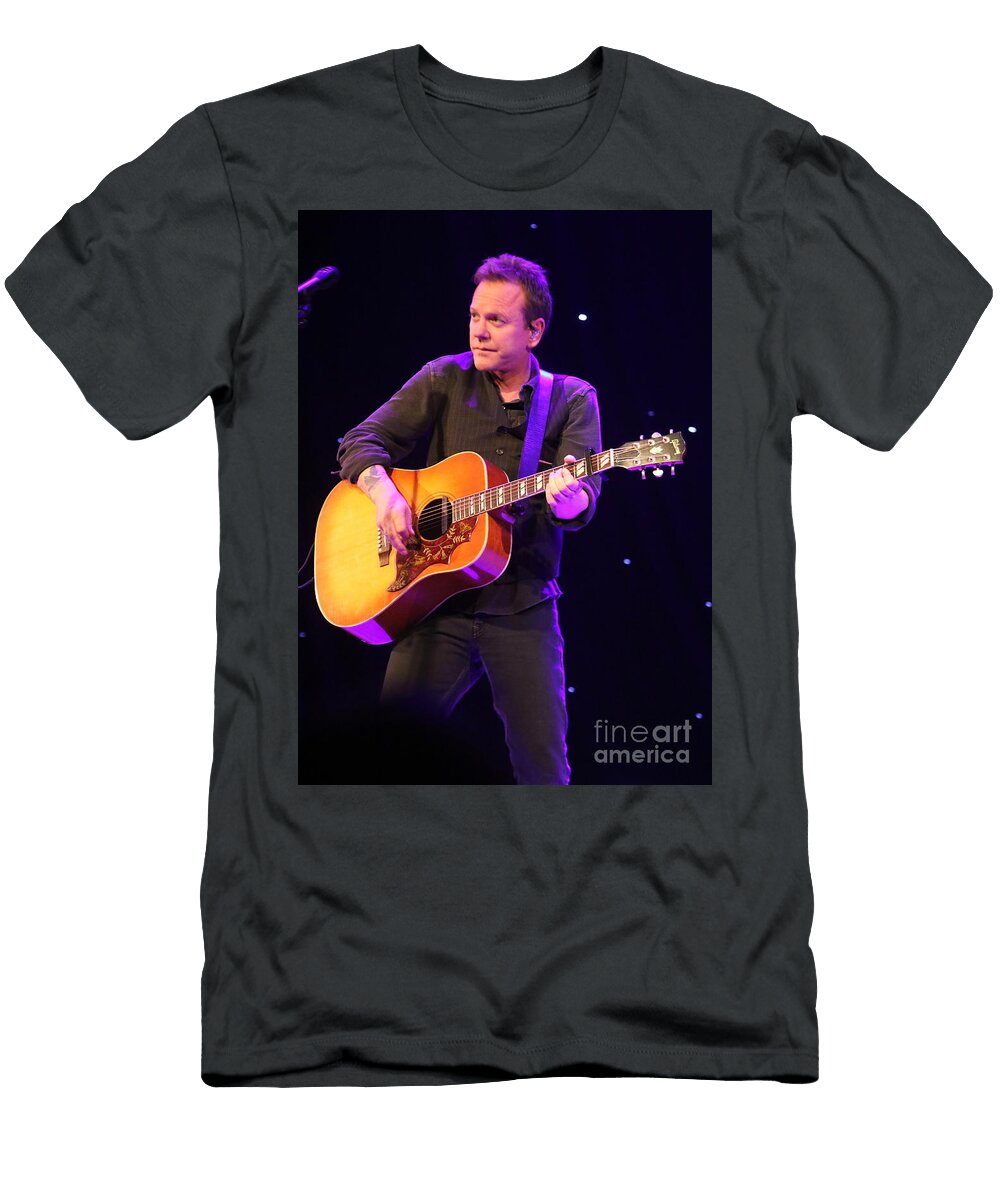 Actor Musician Kiefer Sutherland Front Row Photographs T-Shirt