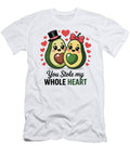 Adorable Avocado Couple with Hearts Joanna Redesiuk T-Shirt