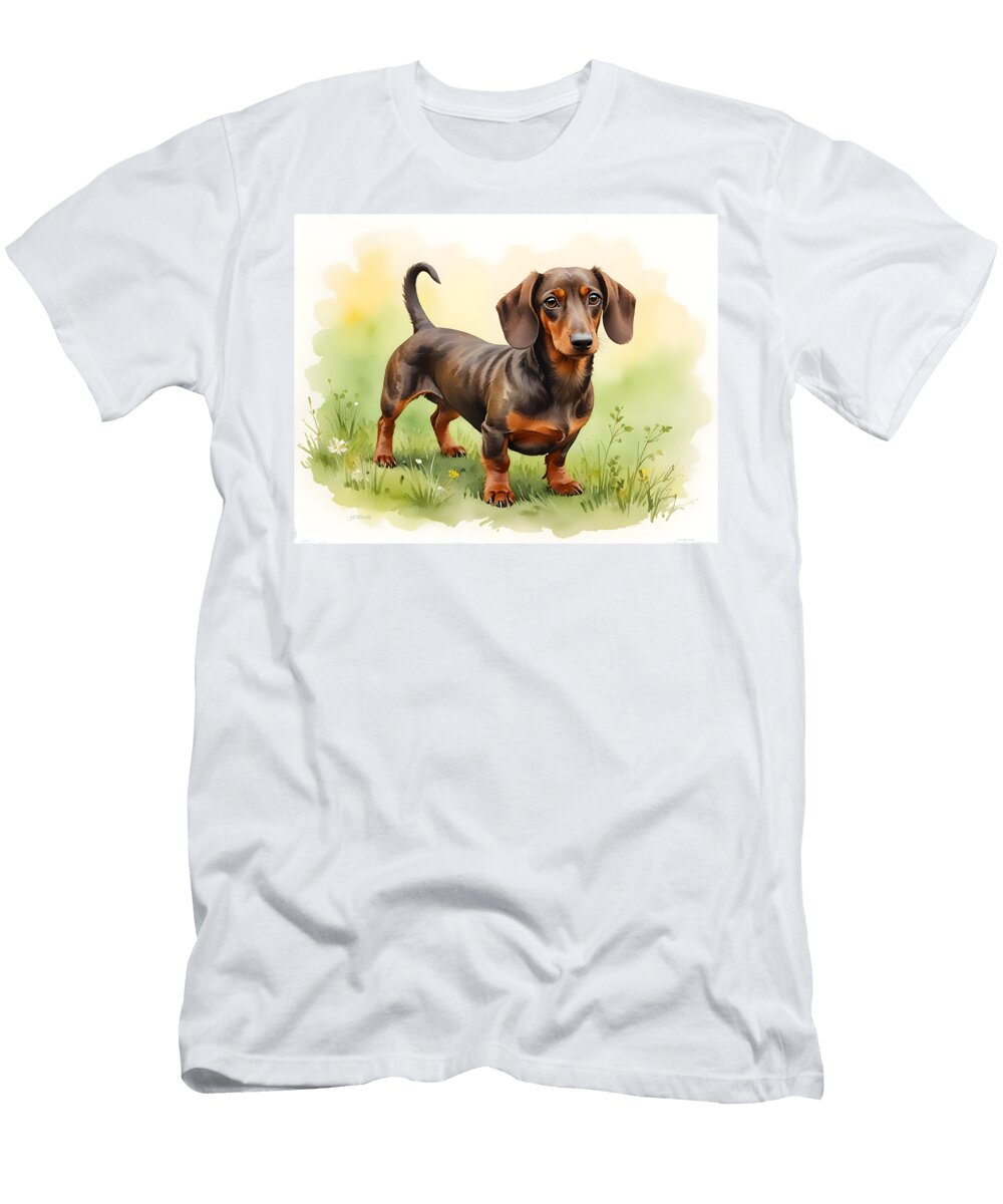 Adorable Dachshund Greg Joens T-Shirt
