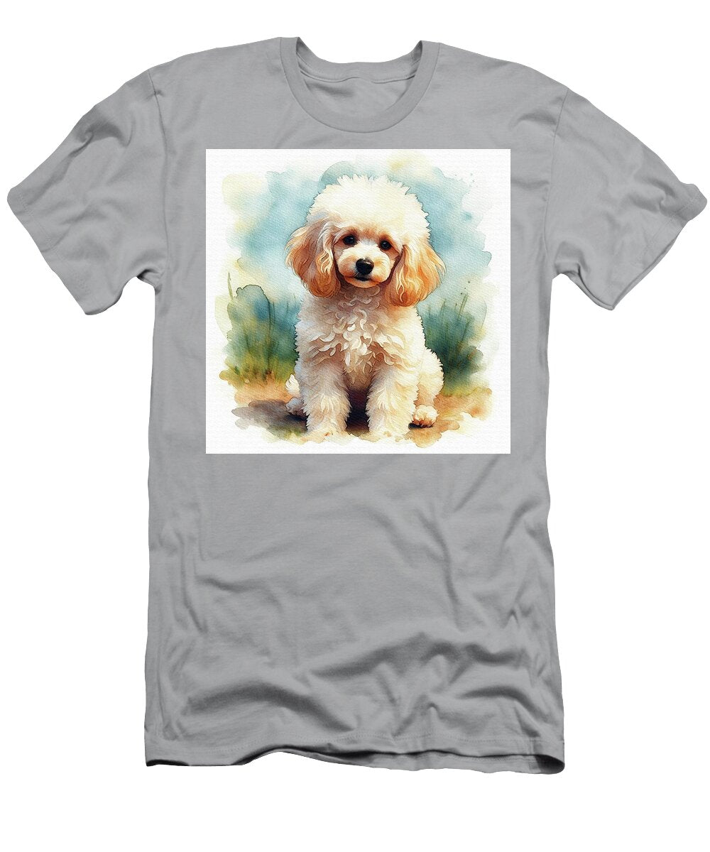 Adorable Poodle in a Natural Setting Sarah Kirk T-Shirt