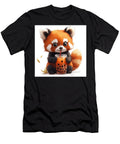 Adorable Red Panda Enjoys a Bubble Tea Aase Hammer T-Shirt
