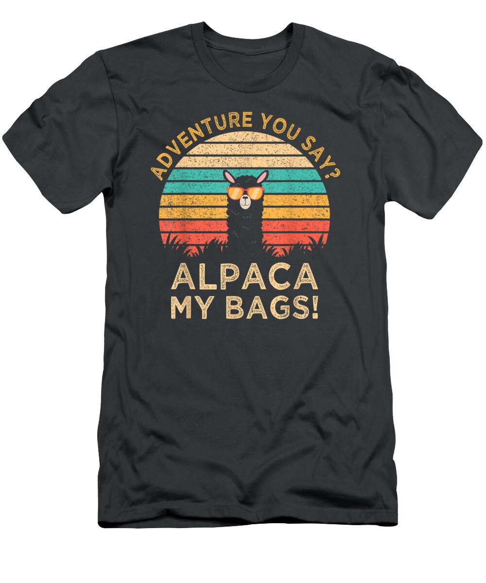 Adventure You Alpaca My Bags Vintage Funny Travel Ross Kenzi T-Shirt