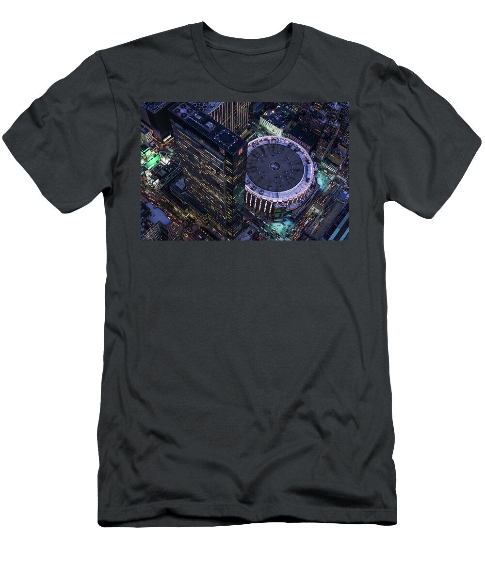 Aerial 1 Penn Plaza and Madison Square Garden Michael Lee T-Shirt