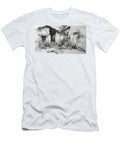 Aged Stone Structures Avocado Farms in Mexico Detailed Architectural Ruined Buildings Arran Hooper T-Shirt