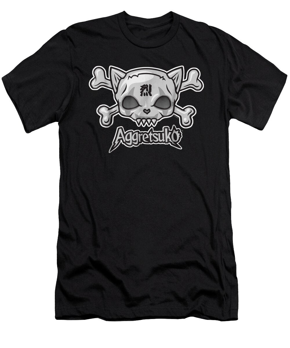 Aggretsuko Skull and Crossbones Shannon Nelson Art T-Shirt