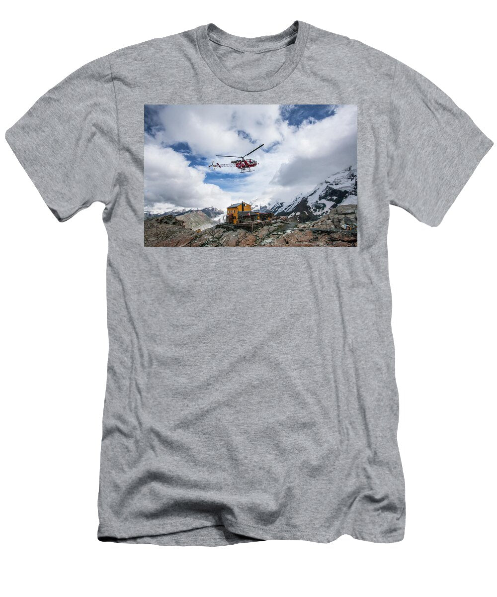 Air Zermatt Passing By Gandegghtte Thomas Bekker T-Shirt