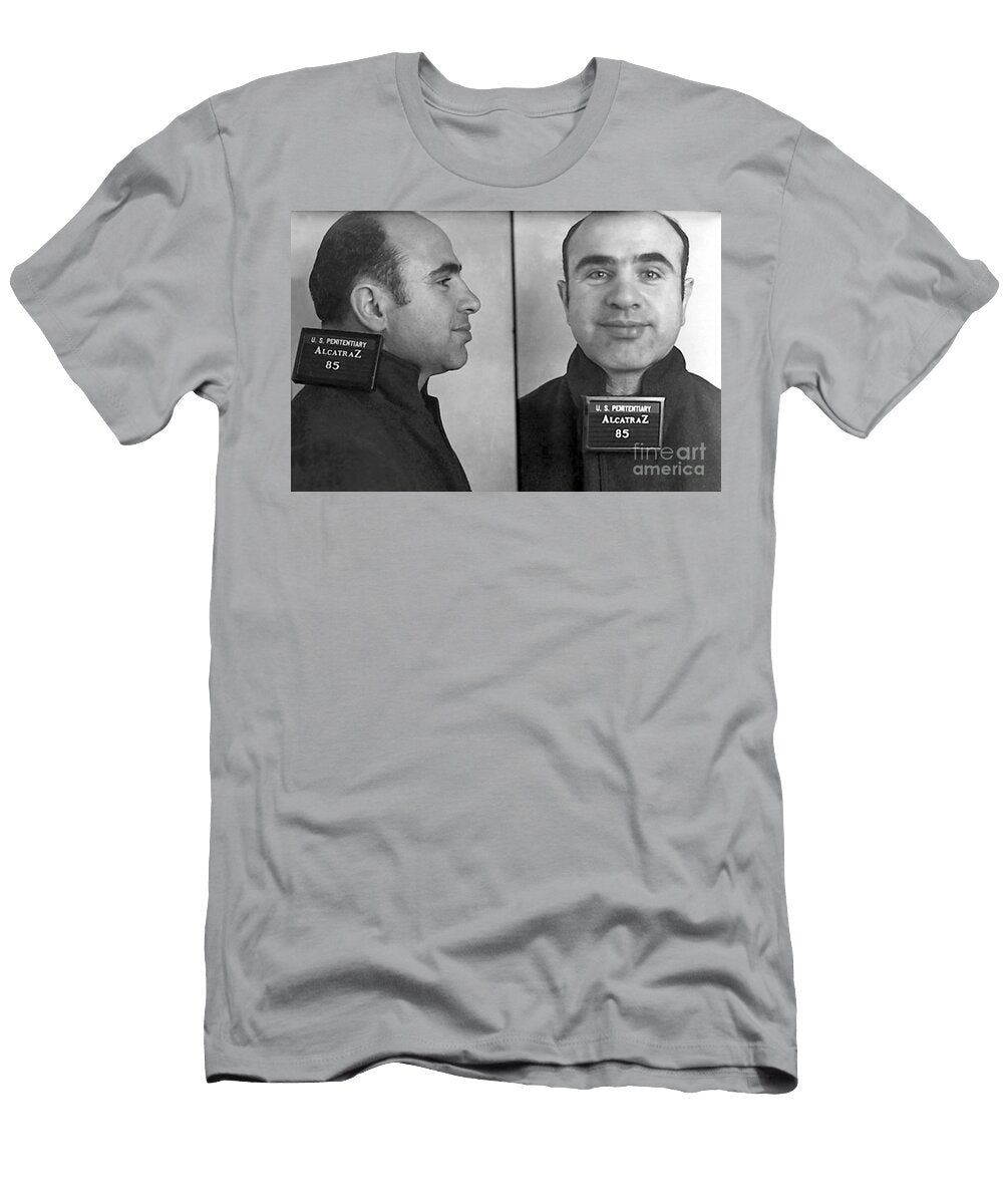 Al Capone Alcatraz Mugshot Jon Neidert T-Shirt