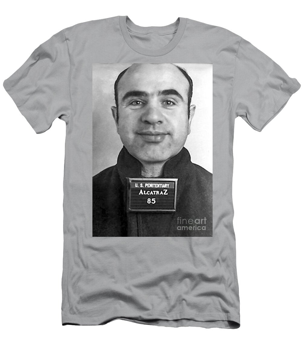 Al Capone Mugshot At Alcatraz Jon Neidert T-Shirt