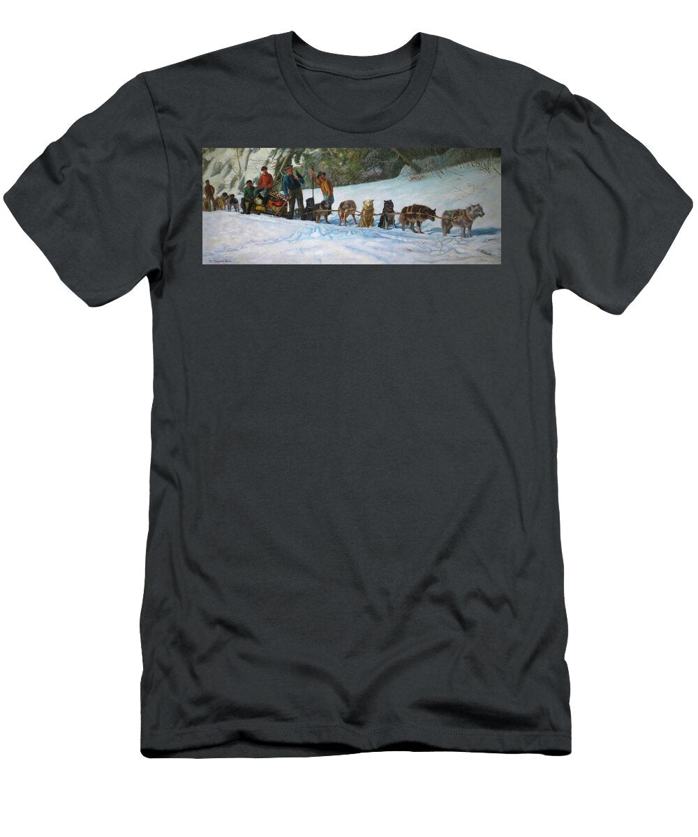 Alaska Dog Team Francis Montgomery Davis T-Shirt