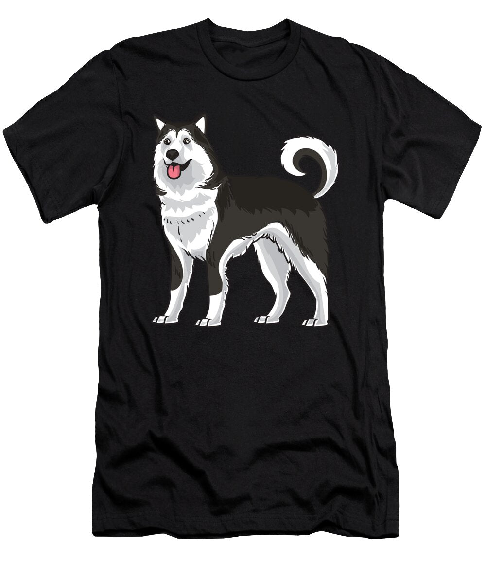Alaskan Malamute Dog Gift Idea Zimstarus T-Shirt