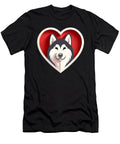 Alaskan Malamute Heart Cute Puppy Dog Lover Mom Natalie Lidford T-Shirt