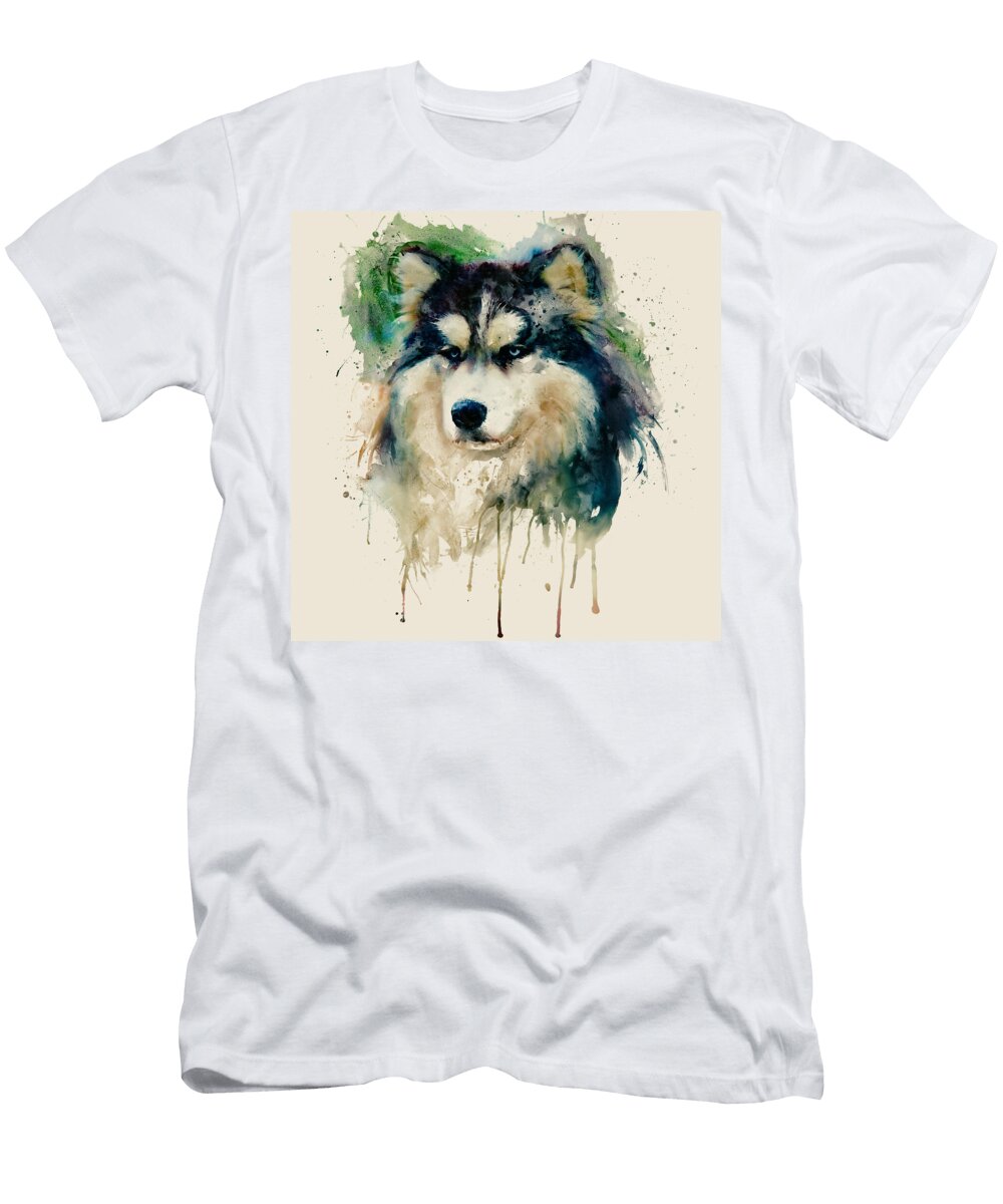 Alaskan Malamute Mint Cream Marian Voicu T-Shirt