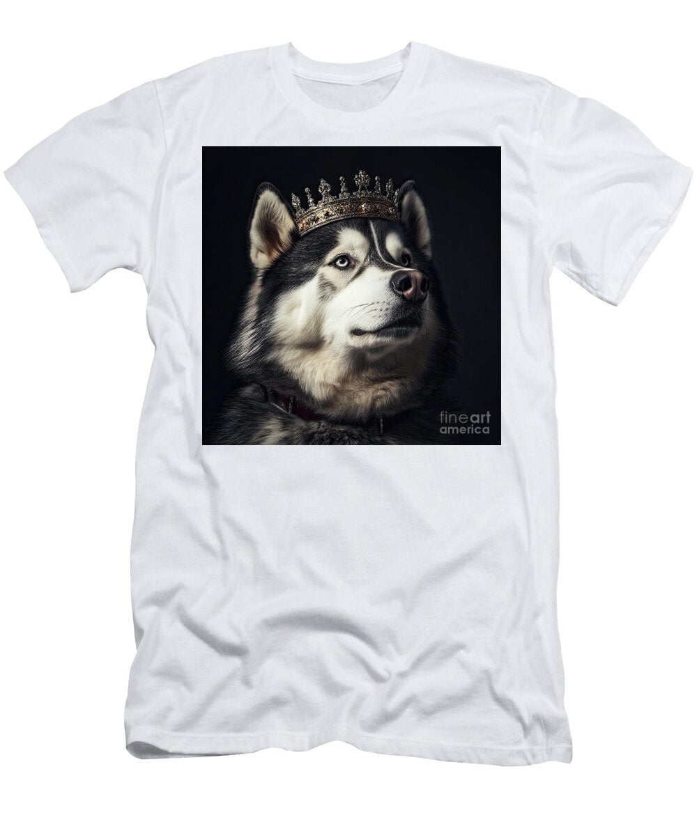 Alaskan Malamute with Crown 02 Elisabeth Lucas T-Shirt