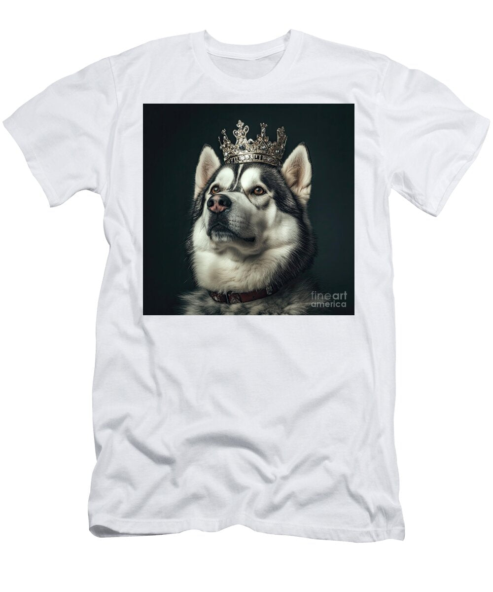 Alaskan Malamute with Crown 03 Elisabeth Lucas T-Shirt