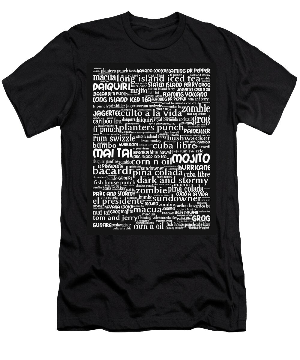 Alcoholic Beverages Rum 20130627bw Wingsdomain Art and Photography T-Shirt
