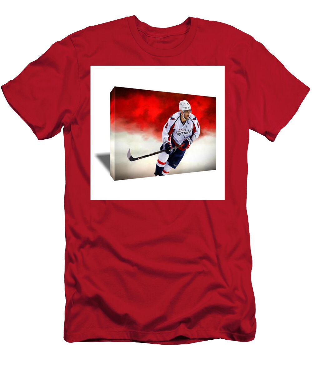 Alex Ovechkin Iii Canvas Art Art Wrench Dotcom T-Shirt