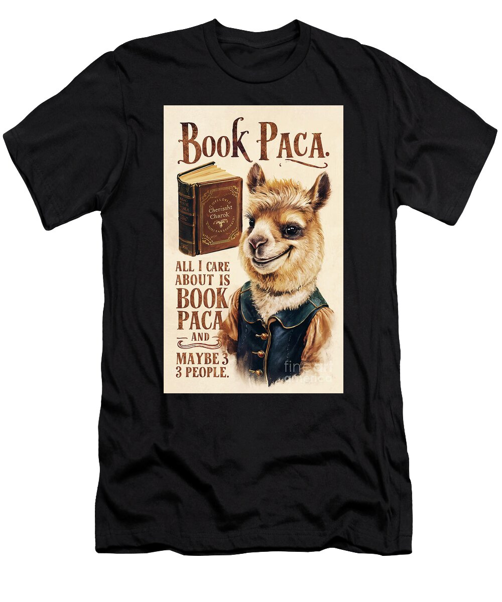 All I Care About Is Book Paca and 3 People Rhys Jacobson T-Shirt
