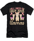 All I Need Is Love and Llamas Kawaii Honey Shop Art T-Shirt