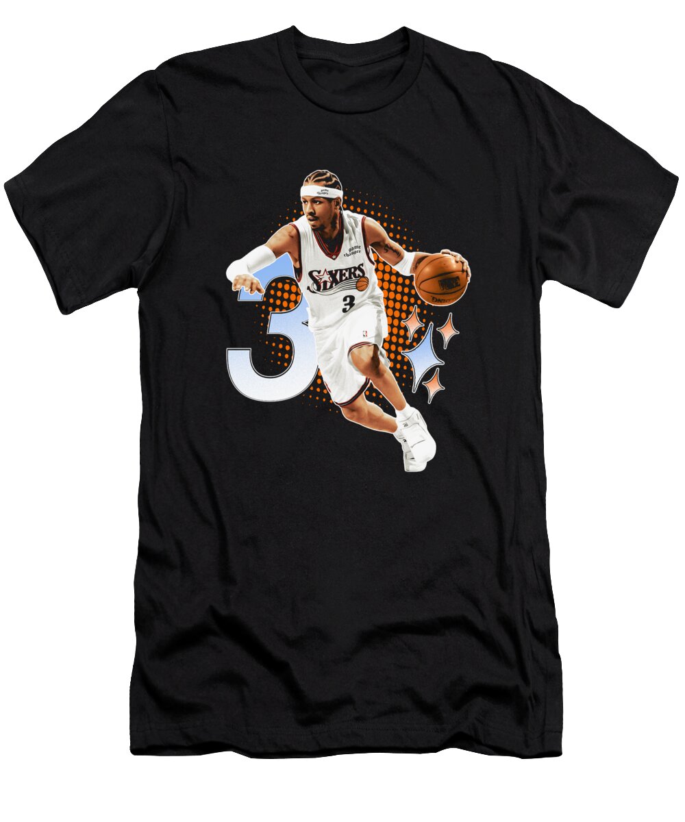 Allen Iverson Superstar Pose Ozlem Altin T-Shirt