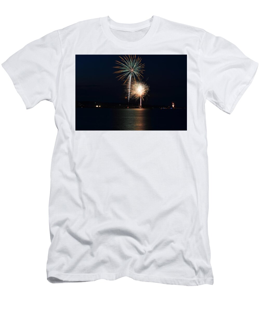 Almost Fireworks Finale At Lake Nocona Gaby Ethington T-Shirt