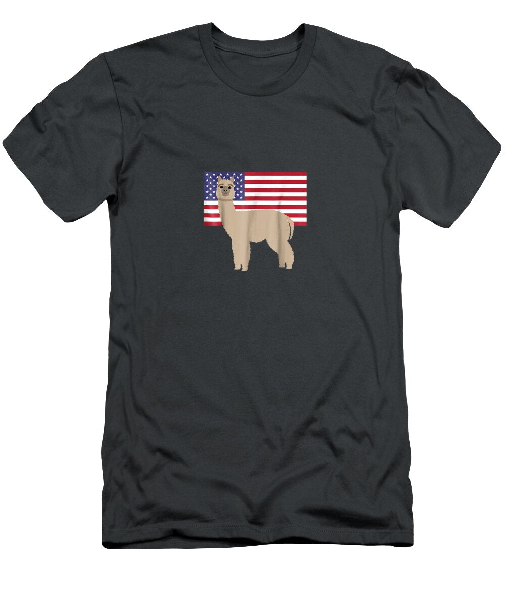 Alpaca 4th of July Patriotic Independence Day Independence Day Nollan9aja T-Shirt