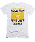Alpaca Addiction Funny Farmer Animal Lover Jacob Zelazny T-Shirt