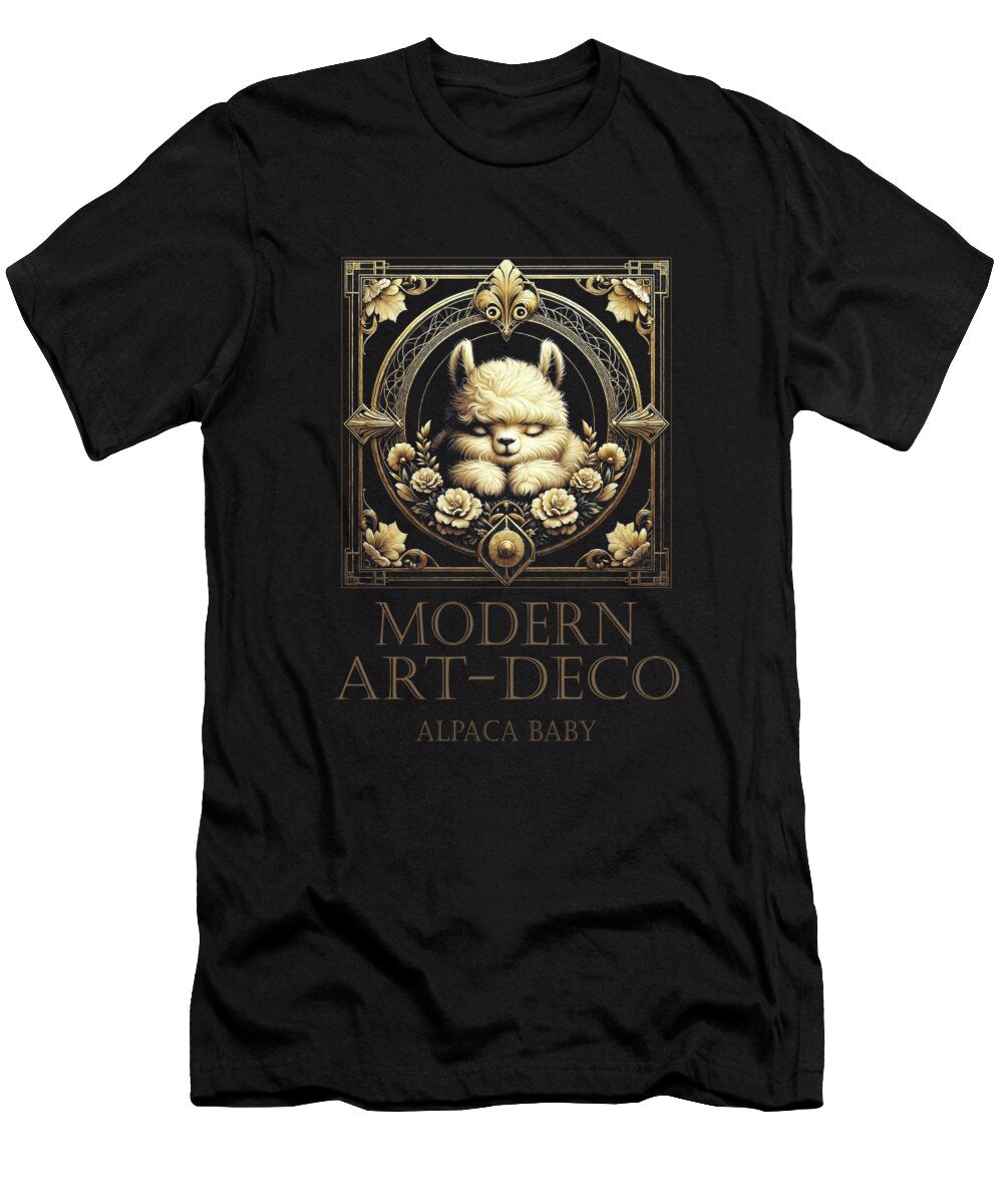 Alpaca Baby Icon Modern Art Deco Steffen Barth T-Shirt