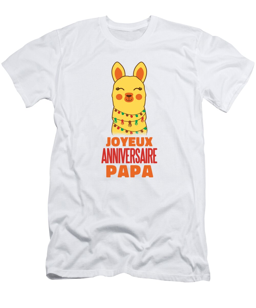 Alpaca Birthday Nicolas Fourez Art T-Shirt