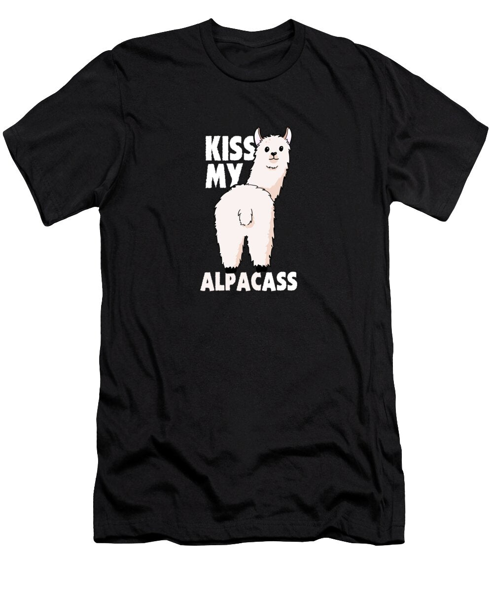 Alpaca Cool Lama Kiss My Ass Scott Palmer T-Shirt
