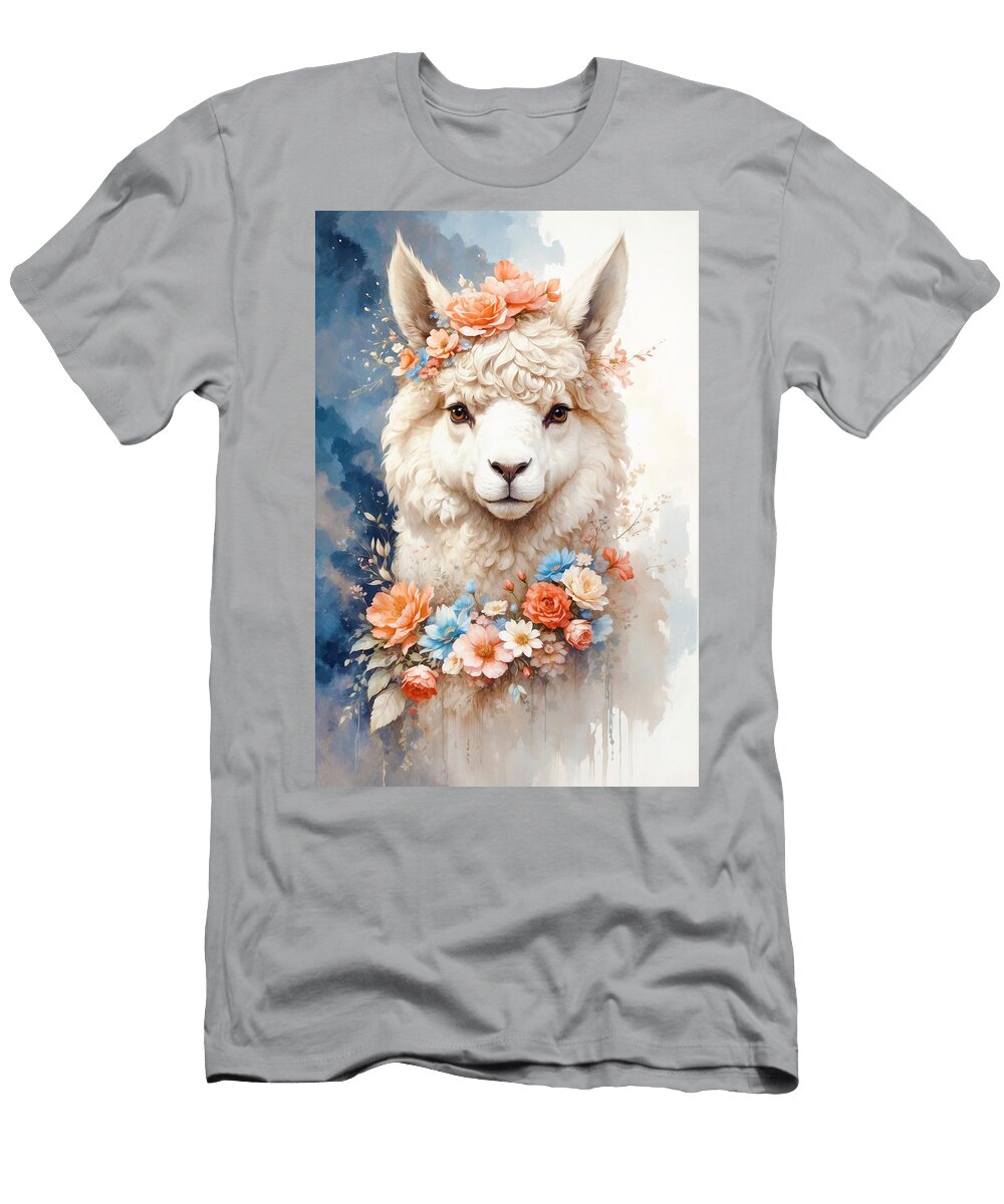 Alpaca Dreams in Pastel Hues Ashira Creations T-Shirt