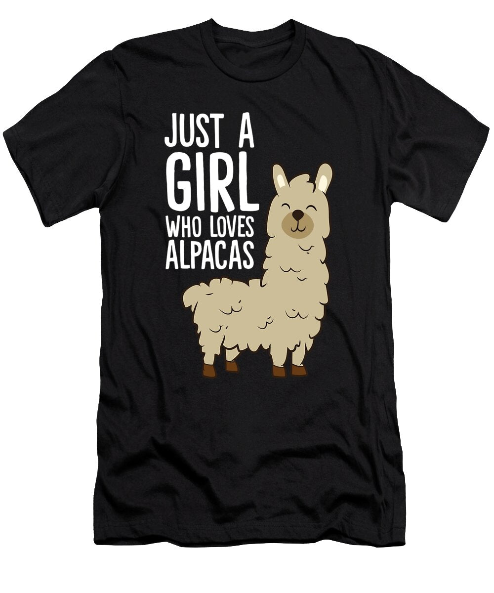 Alpaca Girl Just a Girl Who Loves Alpacas 1 T-Shirt